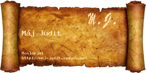 Máj Judit névjegykártya