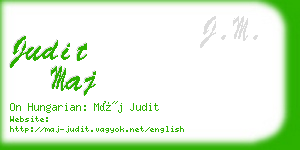 judit maj business card